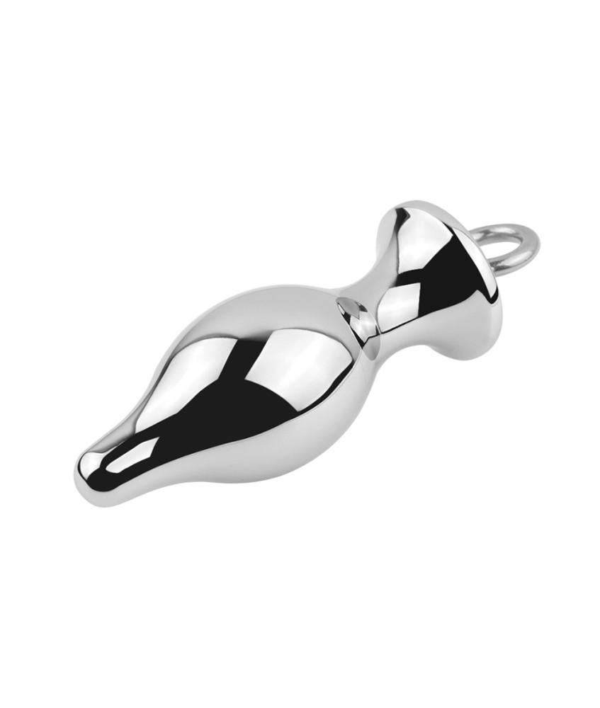 Sextoys, sexshop, loveshop, lingerie sexy : Plug Anal : Plug Anal en Acier taille M avec anneau