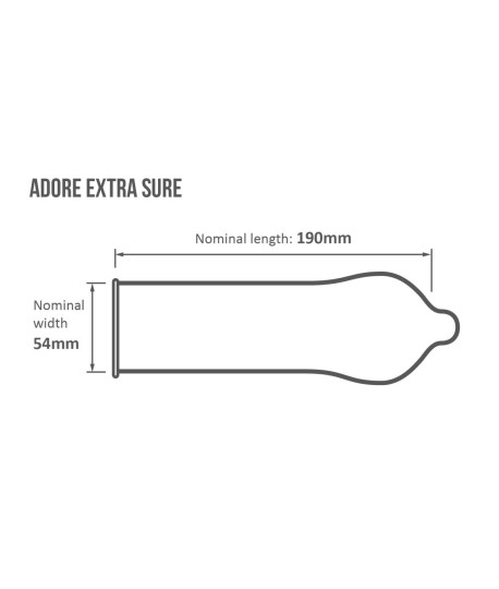 Sextoys, sexshop, loveshop, lingerie sexy : Préservatifs : Adore- Préservatif résistant X1