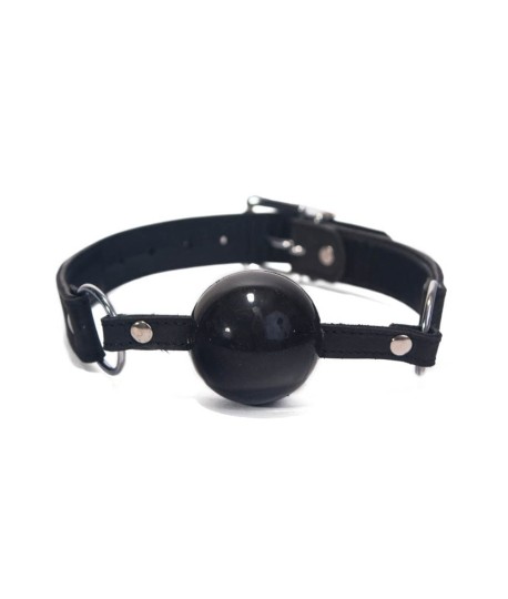 Sextoys, sexshop, loveshop, lingerie sexy : Baillons : Baillon boule silicone noir tendre