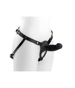 Sextoys, sexshop, loveshop, lingerie sexy : Gode Ceinture : Virgite - Harnais Creux H1 black taille S