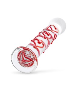 Sextoys, sexshop, loveshop, lingerie sexy : Gode en Verre : Godemichet en Verre coeur rouge