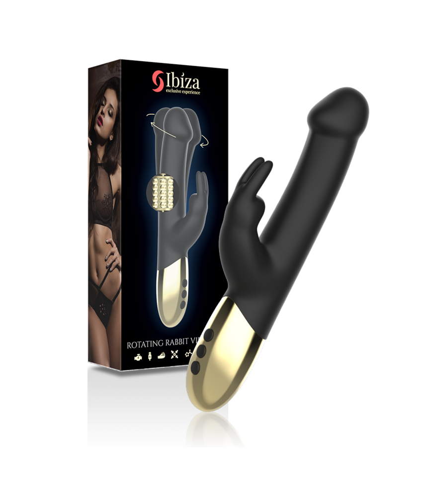 Sextoys, sexshop, loveshop, lingerie sexy : Stimulateur Clitoris : Ibiza - Vibromasseur lapin rotatif