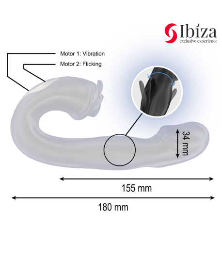 Sextoys, sexshop, loveshop, lingerie sexy : Stimulateur Clitoris : Ibiza - vibromasseur et stimulateur clitoridien