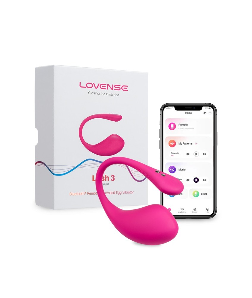 Sextoys, sexshop, loveshop, lingerie sexy : Vibro Oeuf : Lovense - Oeuf connecté Lush 3