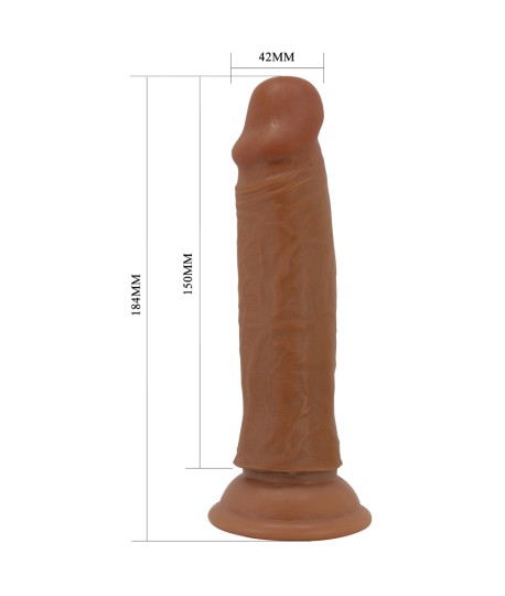 Sextoys, sexshop, loveshop, lingerie sexy : Gode Ventouse : Pretty love - Gode Quentin marron