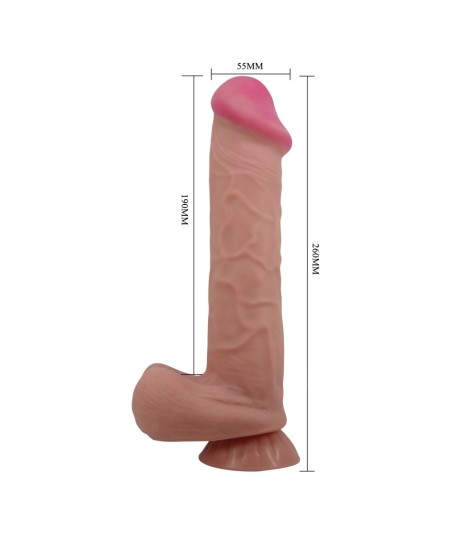 Sextoys, sexshop, loveshop, lingerie sexy : Gode Ventouse : Pretty love - Gode Sliding skin marron