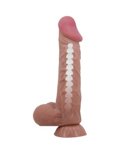 Sextoys, sexshop, loveshop, lingerie sexy : Gode Ventouse : Pretty love - Gode Sliding skin marron 24 cm