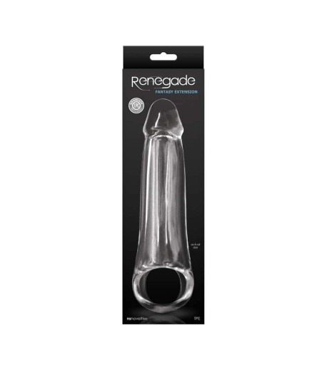 Sextoys, sexshop, loveshop, lingerie sexy : Gaine et Prolongateur : Gaine transparente 23.5 cm