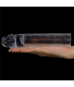 Sextoys, sexshop, loveshop, lingerie sexy : Gaine et Prolongateur : Lovetoy- Gaine transparente 19 cm