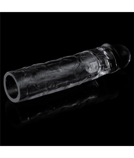 Sextoys, sexshop, loveshop, lingerie sexy : Gaine et Prolongateur : Lovetoy- Gaine transparente 19 cm