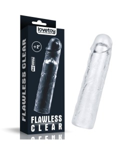 Sextoys, sexshop, loveshop, lingerie sexy : Gaine et Prolongateur : Lovetoy- Gaine transparente 19 cm