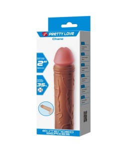 Sextoys, sexshop, loveshop, lingerie sexy : Gaine et Prolongateur : Pretty love- Gaine marron 18 cm