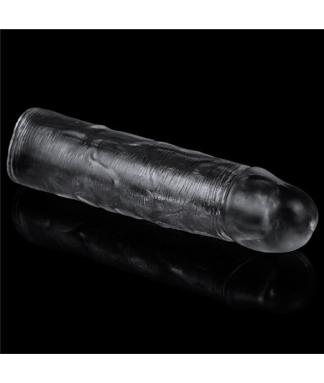 Sextoys, sexshop, loveshop, lingerie sexy : Gaine et Prolongateur : Lovetoy- Gaine transparente 15.5 cm