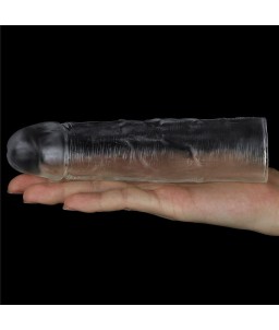 Sextoys, sexshop, loveshop, lingerie sexy : Gaine et Prolongateur : Lovetoy- Gaine transparente 15.5 cm