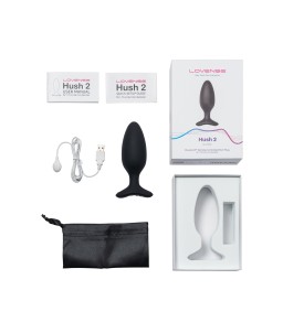 Sextoys, sexshop, loveshop, lingerie sexy : Vibro Anal : Lovense - Plug anal Hush2 4.4 mm