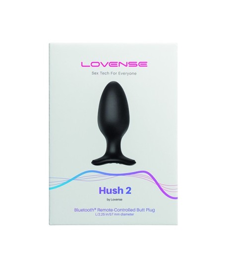 Sextoys, sexshop, loveshop, lingerie sexy : Vibro Anal : Lovense - Plug anal Hush2 5.7 mm