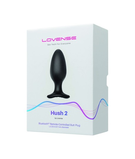 Sextoys, sexshop, loveshop, lingerie sexy : Vibro Anal : Lovense - Plug anal Hush2 5.7 mm