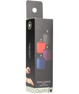 Sextoys, sexshop, loveshop, lingerie sexy : Cadeaux Saint-Valentin : Bougie BDSM - Tease candle multicouleur