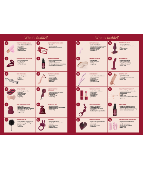 Sextoys, sexshop, loveshop, lingerie sexy : Calendrier de l'avent : Calendrier de l'avent sexy love