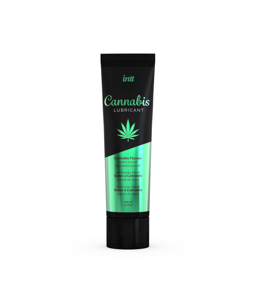 Sextoys, sexshop, loveshop, lingerie sexy : Lubrifiant à base d'eau : Intt -Lubrifiant Cannabis 100ml