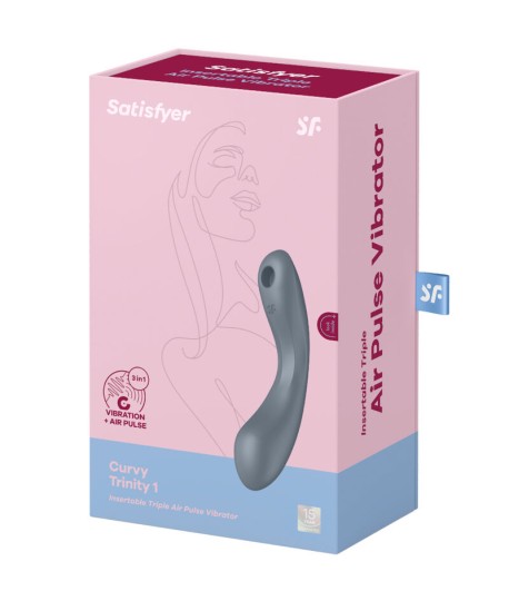 Sextoys, sexshop, loveshop, lingerie sexy : Sextoys luxe : Satisfyer -Curvy Trinity 1
