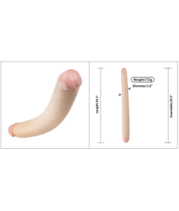 Sextoys, sexshop, loveshop, lingerie sexy : Gode Double - Double dong : Double gode XXL rayure