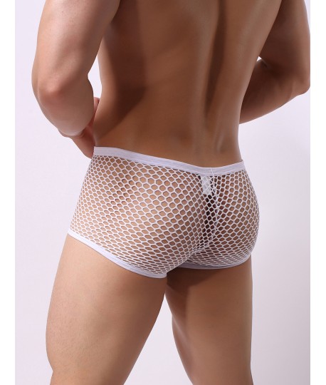 Sextoys, sexshop, loveshop, lingerie sexy : Boxers & Strings : Boxer Résille Blanc