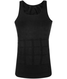 Sextoys, sexshop, loveshop, lingerie sexy : Boxers & Strings : Slim'N Lift - Débardeur Gainant Couleur Noir