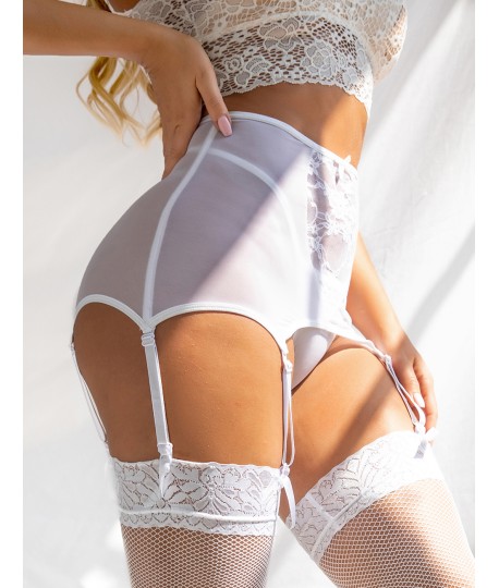 Sextoys, sexshop, loveshop, lingerie sexy : Porte jarretelles : Porte-jarretelles sexy blanc