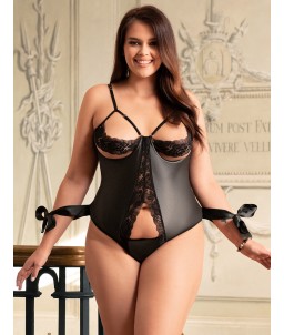 Sextoys, sexshop, loveshop, lingerie sexy : Bodys & Teddys : Sexy Body noir ouvert et menotte Sextoys, sexshop, loveshop, lingerie sexy : Bodys & Teddys : Sexy Body noir ouvert et menotte
