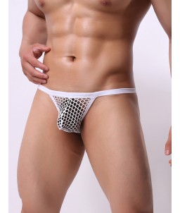 Sextoys, sexshop, loveshop, lingerie sexy : Boxers & Strings : String resille Blanc "M"