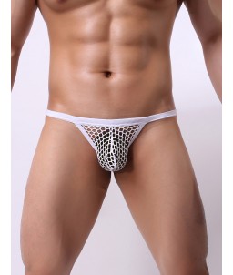 Sextoys, sexshop, loveshop, lingerie sexy : Boxers & Strings : String resille Blanc "M"