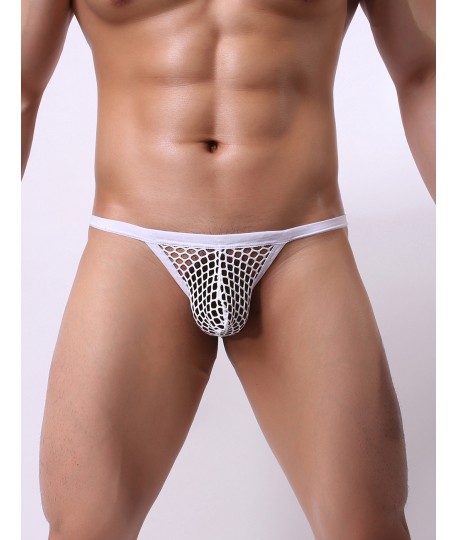 Sextoys, sexshop, loveshop, lingerie sexy : Boxers & Strings : String resille Blanc "M"