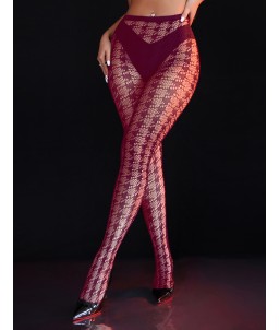 Sextoys, sexshop, loveshop, lingerie sexy : Bas & Collants : Sexy collant motif bordeaux
