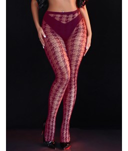 Sextoys, sexshop, loveshop, lingerie sexy : Bas & Collants : Sexy collant motif bordeaux