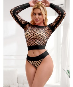 Sextoys, sexshop, loveshop, lingerie sexy : Ensemble lingerie sexy : Ensemble résille noir sexy
