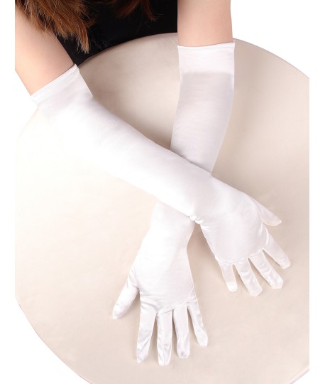 Sextoys, sexshop, loveshop, lingerie sexy : gants sexy : Gants Satin Blanc Long