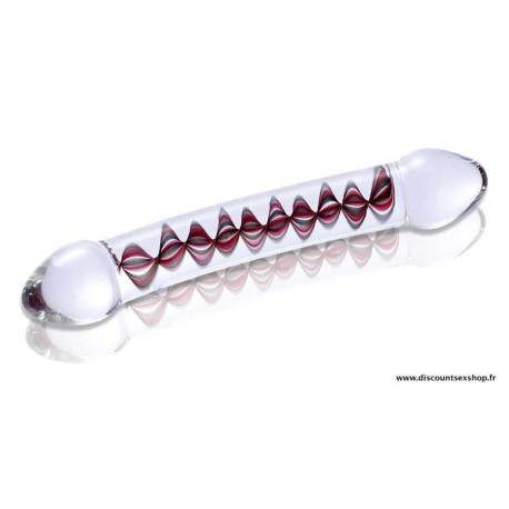 Sextoys, sexshop, loveshop, lingerie sexy : Gode en Verre : Godemichet double en Verre