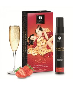 Sextoys, sexshop, loveshop, lingerie sexy : Stimulateur Clitoris : Shunga spray buccal 20ml Fraise