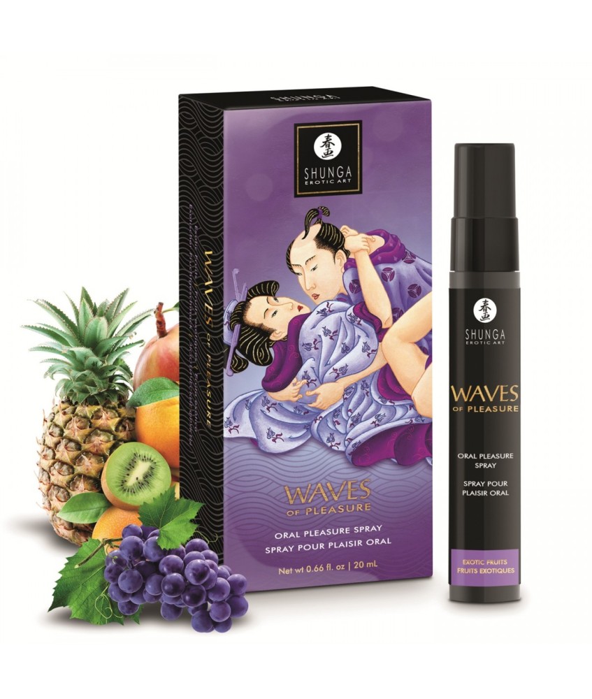 Sextoys, sexshop, loveshop, lingerie sexy : Stimulateur Clitoris : Shunga spray buccal 20ml Fruit exotique
