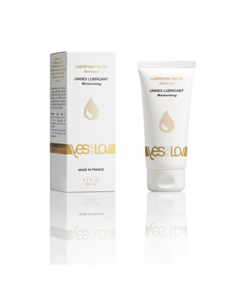 Sextoys, sexshop, loveshop, lingerie sexy : Lubrifiant à base d'eau : YESforLOV- Lubrifiant et hydratant intime 50ml