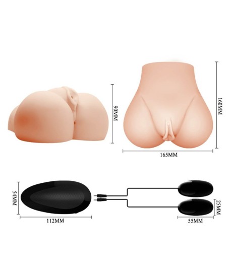 Sextoys, sexshop, loveshop, lingerie sexy : Vagin Artificiel : Crazy Bull- Masturbateur Vagin et Anus vibrant