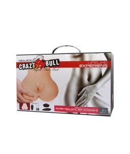 Sextoys, sexshop, loveshop, lingerie sexy : Vagin Artificiel : Crazy Bull- Masturbateur Vagin et Anus vibrant