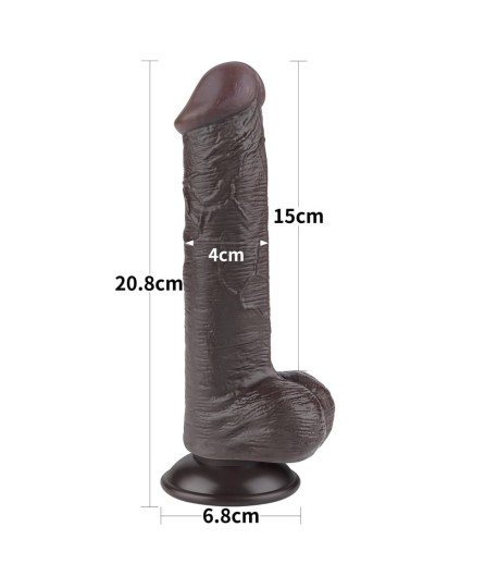 Sextoys, sexshop, loveshop, lingerie sexy : Gode Ventouse : Lovetoy - Gode Brown ventouse 20.8 cm