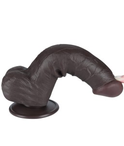 Sextoys, sexshop, loveshop, lingerie sexy : Gode Ventouse : Lovetoy - Gode Brown ventouse 20.8 cm