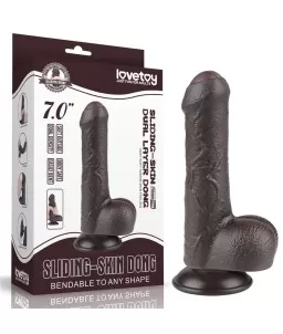 Sextoys, sexshop, loveshop, lingerie sexy : Gode Ventouse : Lovetoy - Gode Brown ventouse 18.3 cm