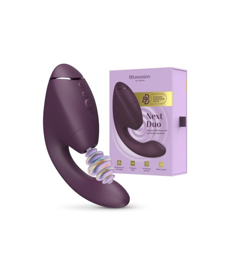 Sextoys, sexshop, loveshop, lingerie sexy : Stimulateur Clitoris : Womanizer - Next Duo 2 en 1