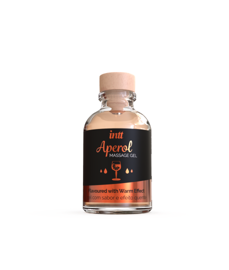 Sextoys, sexshop, loveshop, lingerie sexy : Huiles de Massage et bougies : Intt -Gel de massage aperol 30ml