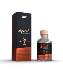 Sextoys, sexshop, loveshop, lingerie sexy : Huiles de Massage et bougies : Intt -Gel de massage aperol 30ml