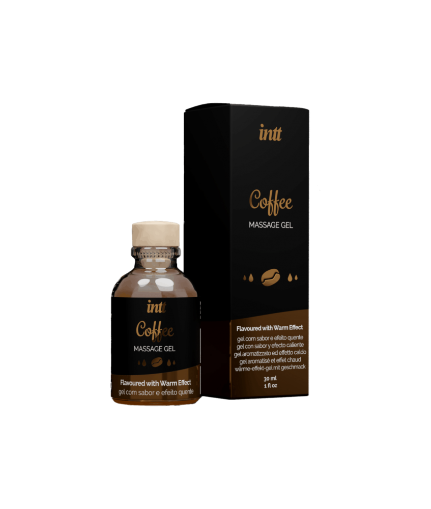 Sextoys, sexshop, loveshop, lingerie sexy : Huiles de Massage et bougies : Intt -Gel de massage café 30ml